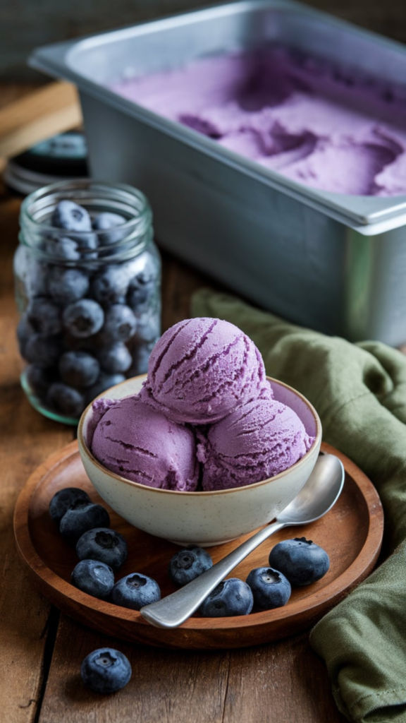 A vibrant, sorbet-like bowl of blended frozen berries and coconut milk, swirled into a smooth, creamy texture that feels indulgent but is as clean as can be.