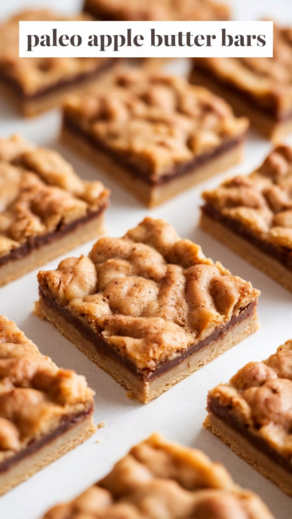 crumbly bars or desserts. These bars have a golden-brown crust on top and a layer of darker filling in the center.